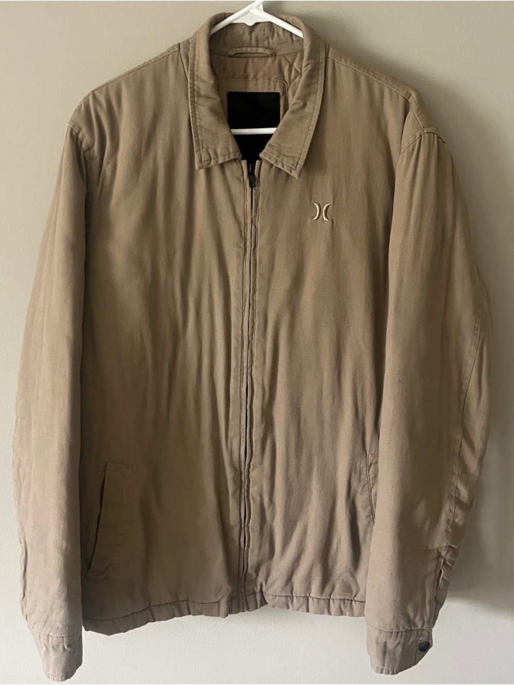Hurley Men's Khaki Lightweight Zip Jacket